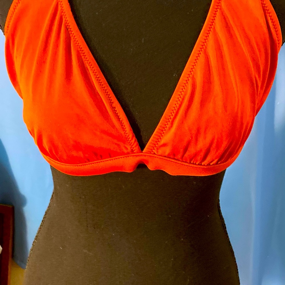 Orange Women’s Jcrew Swim top size Large
